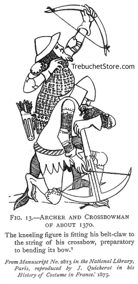 Fig. 13. -  Archer and Crossbowman of About 1370.