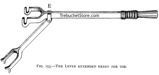 Fig. 155. - The Lever Extended Ready for Use.