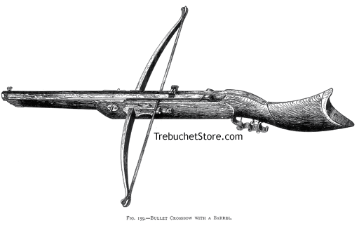 Fig. 159. - Bullet Crossbow with a Barrel.