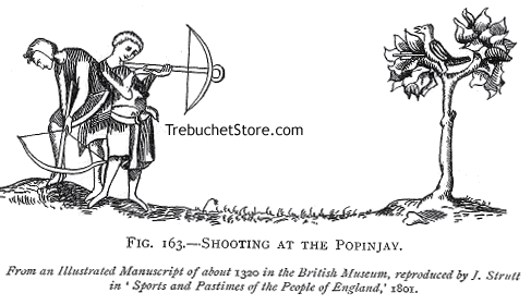 Fig. 163. - Shooting at the Popinjay.