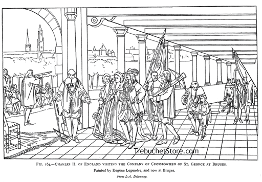 Fig. 164. - Charles II of England Visiting the Company of Crossbowmen of St. George at Bruges.