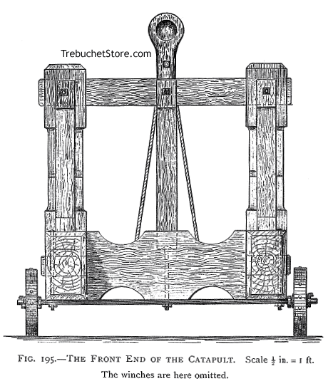 Fig. 195. - The Front End of the Catapult. Scale 1/2 in. = 1 ft.