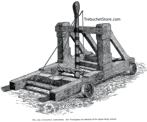 Fig. 202. - Catapult Completed. See Frontispiece for sketches of the engine being worked.