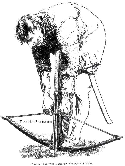 Fig. 24. - Primitive Crossbow without a Stirrup.