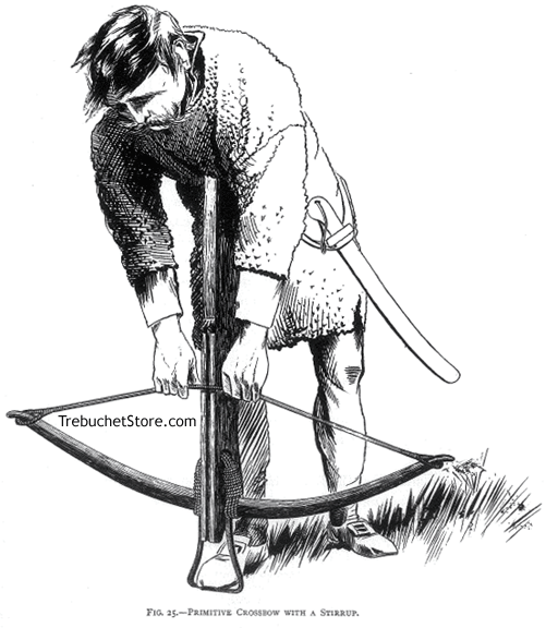 Fig. 25. - Primitive Crossbow with a Stirrup.