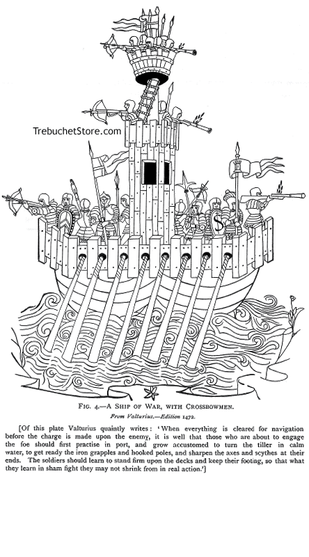 Fig 4. - A Ship of War with Crossbowmen