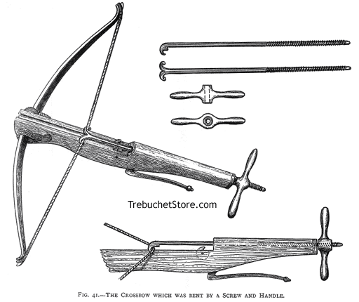 Fig. 41. - The Crossbow which was Bent by a Screw and Handle.